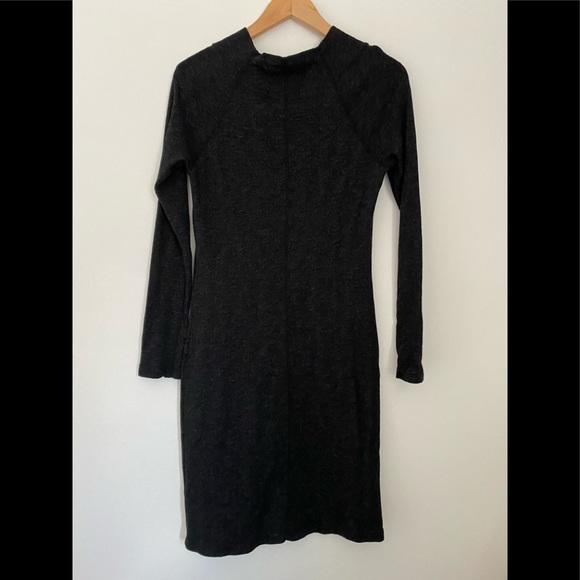 James Perse Standard Funnel Neck Sweatshirt Dress - Picture 4 of 8